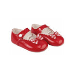 Red Patent Gingham Bow Shoes