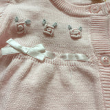 Pink Knitted Ribbon Set