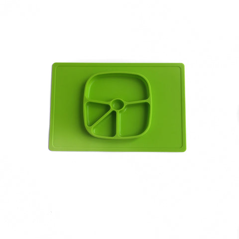 Lime Green Children's Silicone Suction Placemat