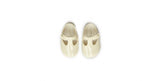 Ivory Patent T Bar Soft Sole Shoes