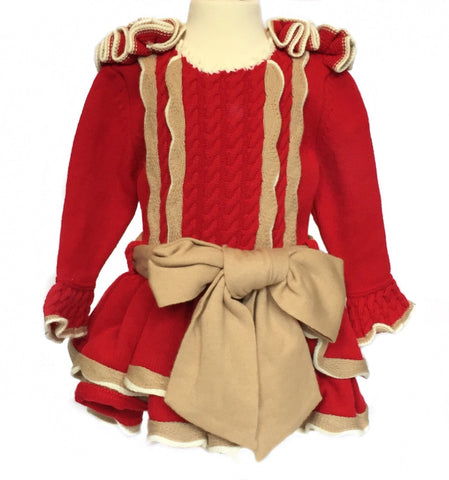 Rahigo Red & Beige Dress