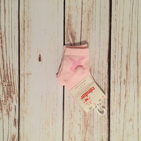 Baby Pink Bunny Pom-Pom Socks